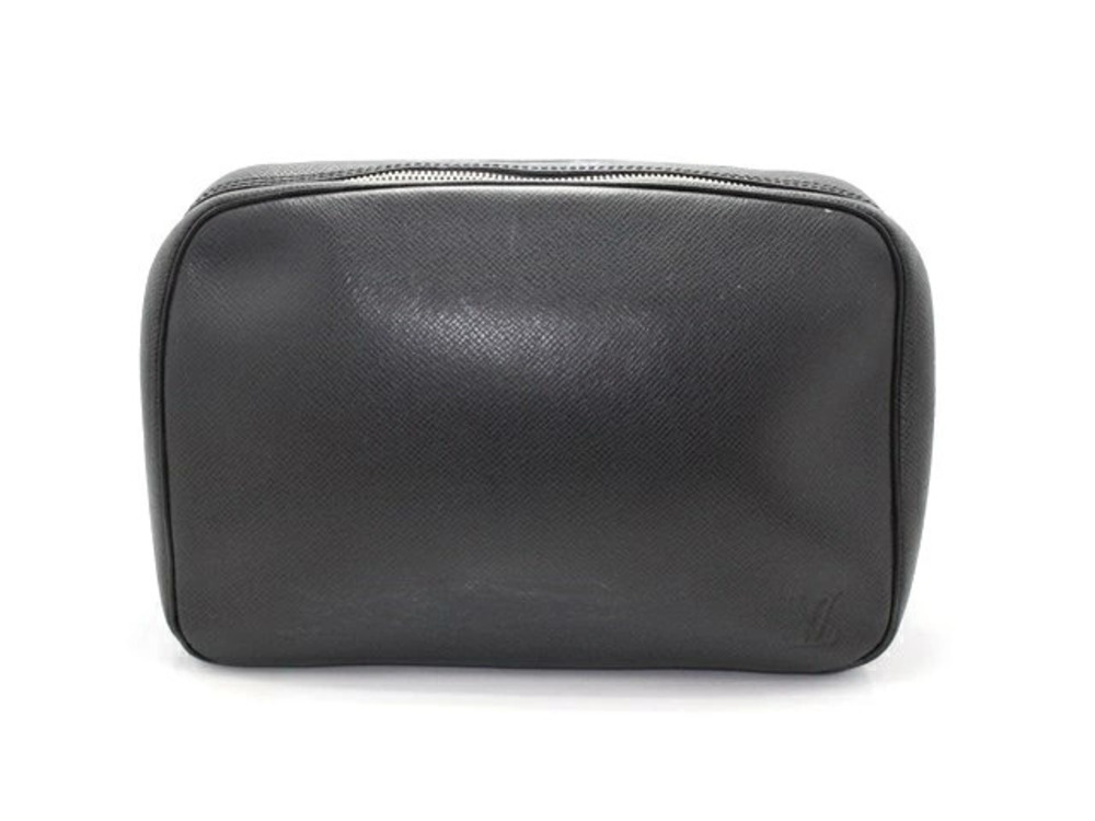 LOUIS VUITTON Trouse Toilette Shoulder Bag Taiga Ardoise